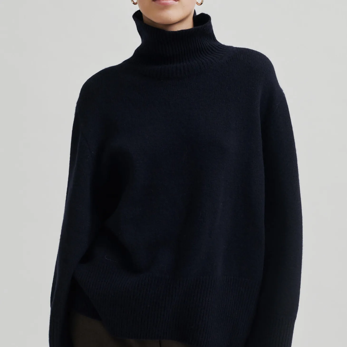 Alpha Knit T-Neck, night sky
