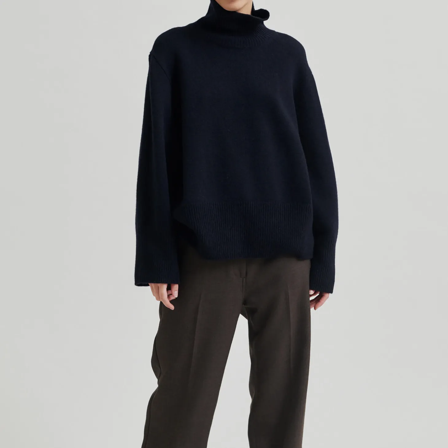 Alpha Knit T-Neck, night sky