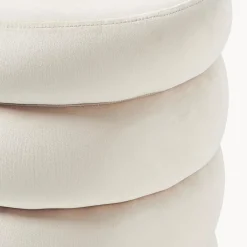 Alto puf med opbevaring, fjøjl off white