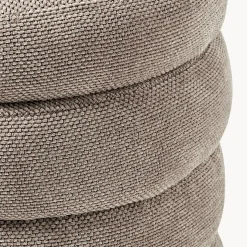 Alto puf med opbevaring, vævet taupe