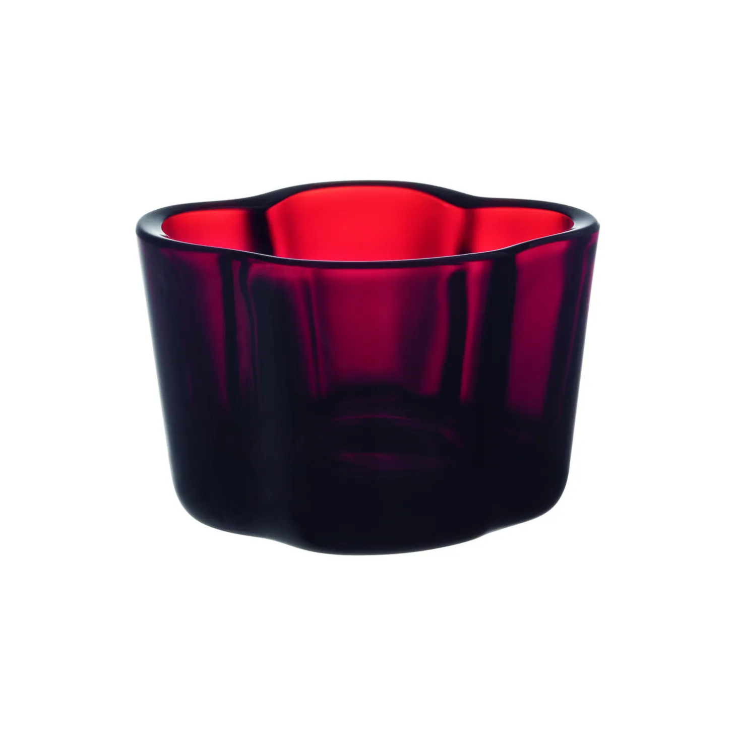 Alvar Aalto fyrfadsstage, cranberry