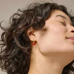 Amore Hoops, red