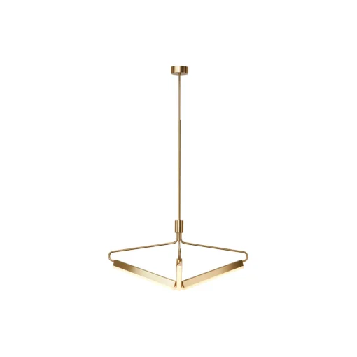 Angel 3 500 Wide Chandelier, brass