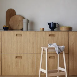 Angle Standard Bar Stool, beech