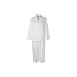 Anna fin strib pyjamas, hvid