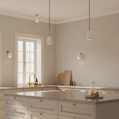 Anoli Spot Pendant, nordic gold/white