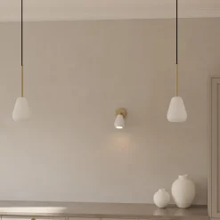 Anoli Spot Pendant, nordic gold/white