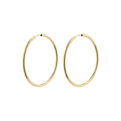 APRIL Hoops Medium, gold plated