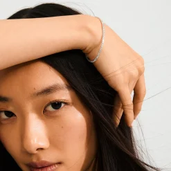 ARASH krystalarmbånd, sølvbelagt