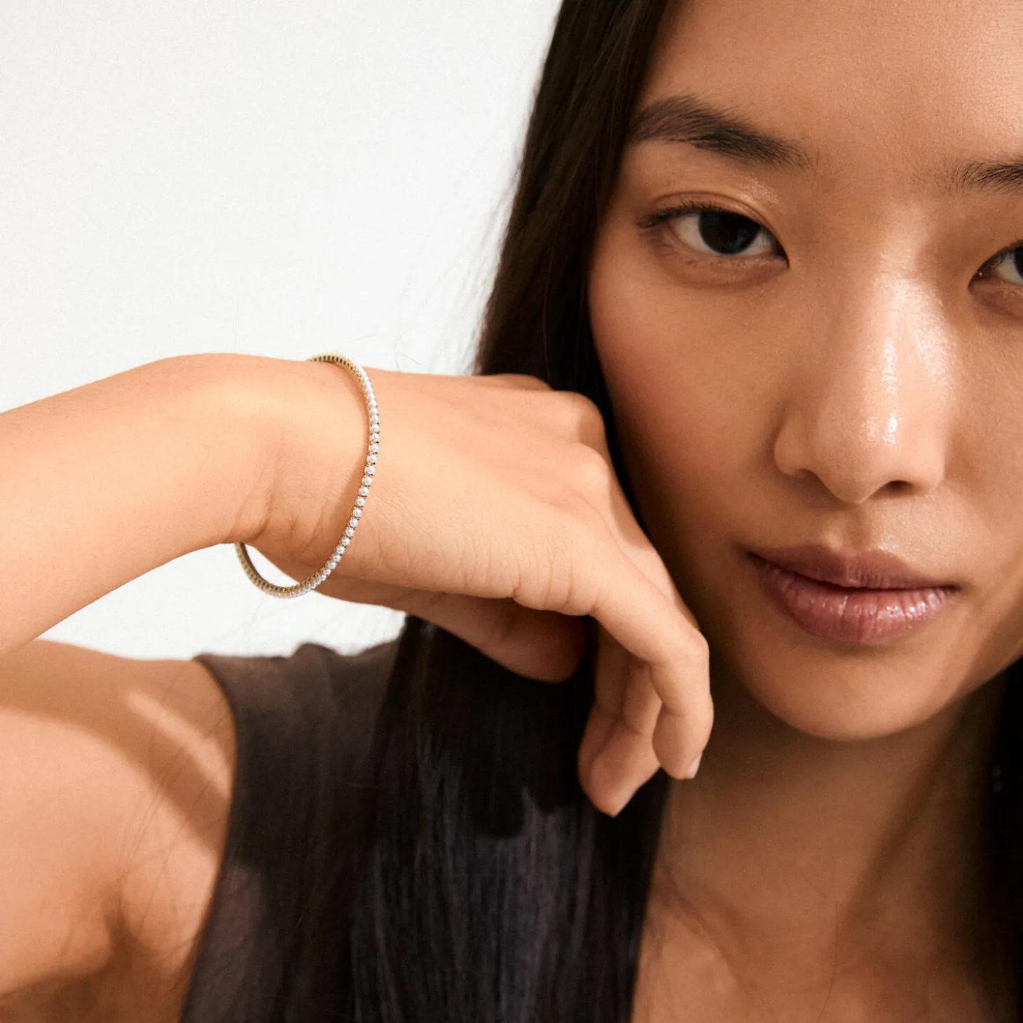 ARASH perle armbånd, guldbelagt