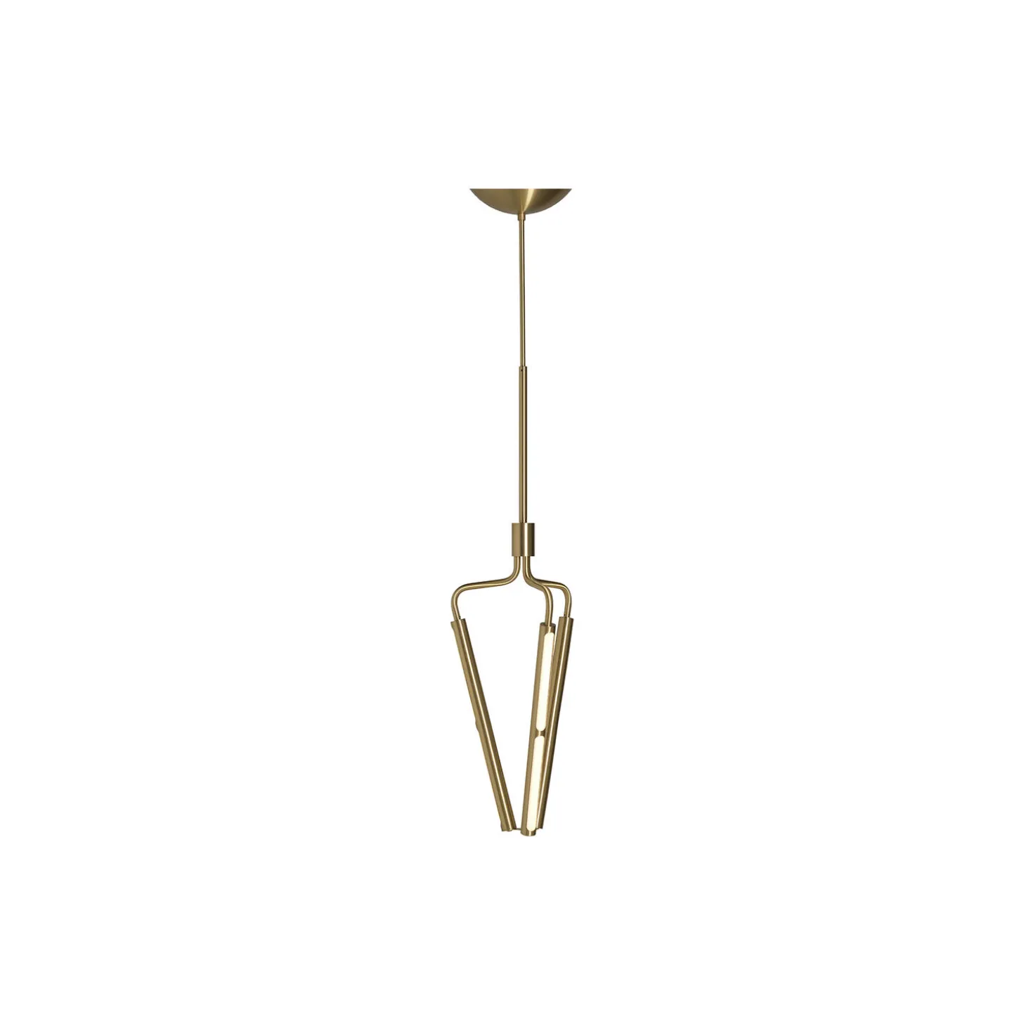 Archangel 3 415 Chandelier, brass