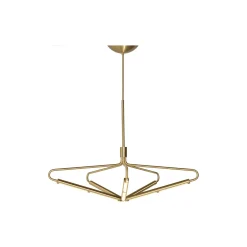 Archangel 5 415 Wide Chandelier, brass