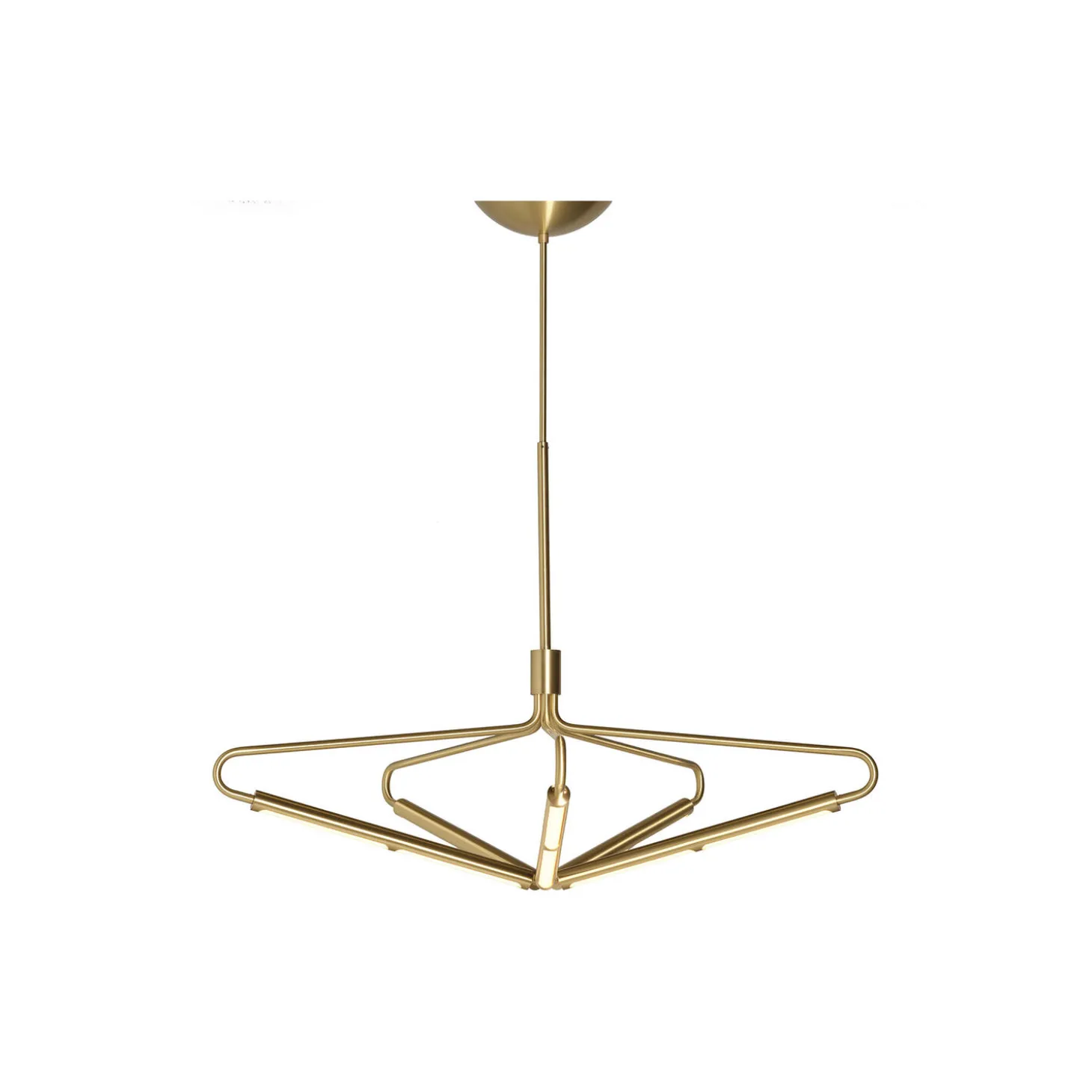 Archangel 5 415 Wide Chandelier, brass