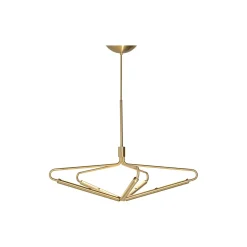 Archangel 5 415 Wide Chandelier, brass