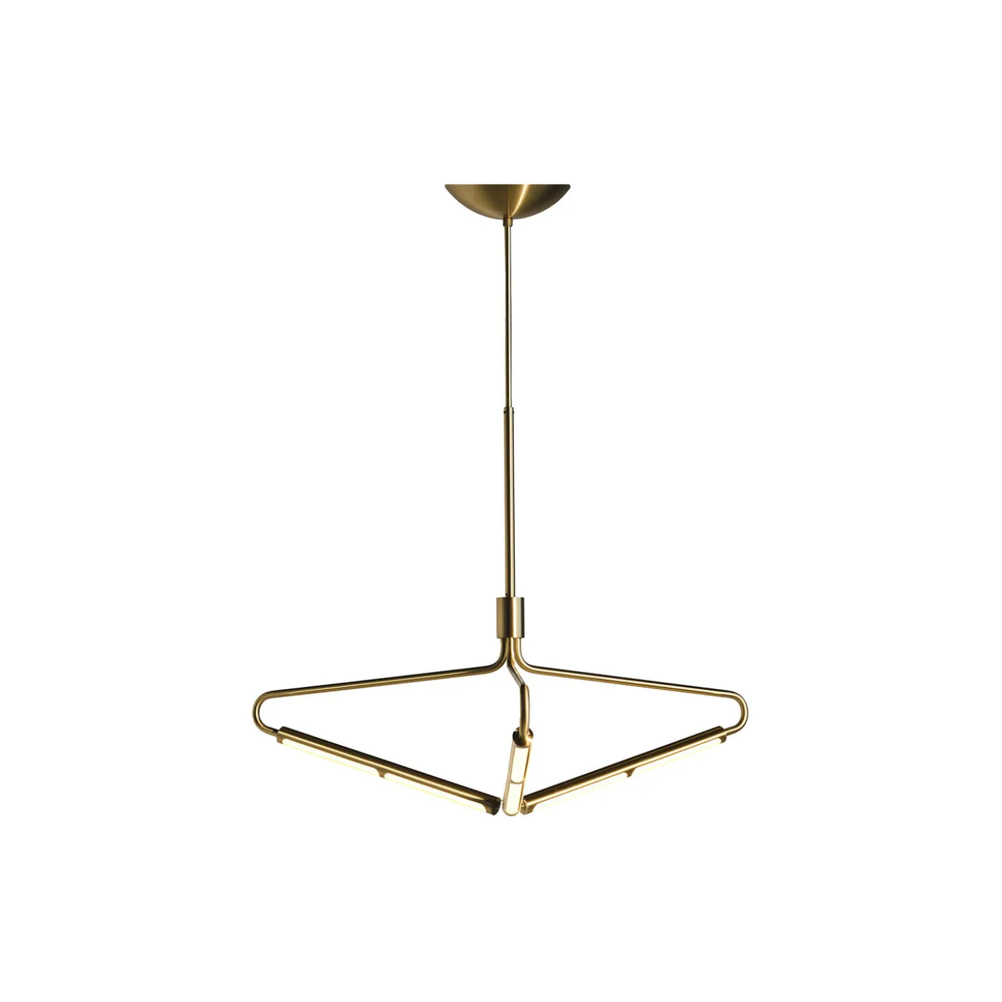 Archangel 3 415 Wide Chandelier, brass