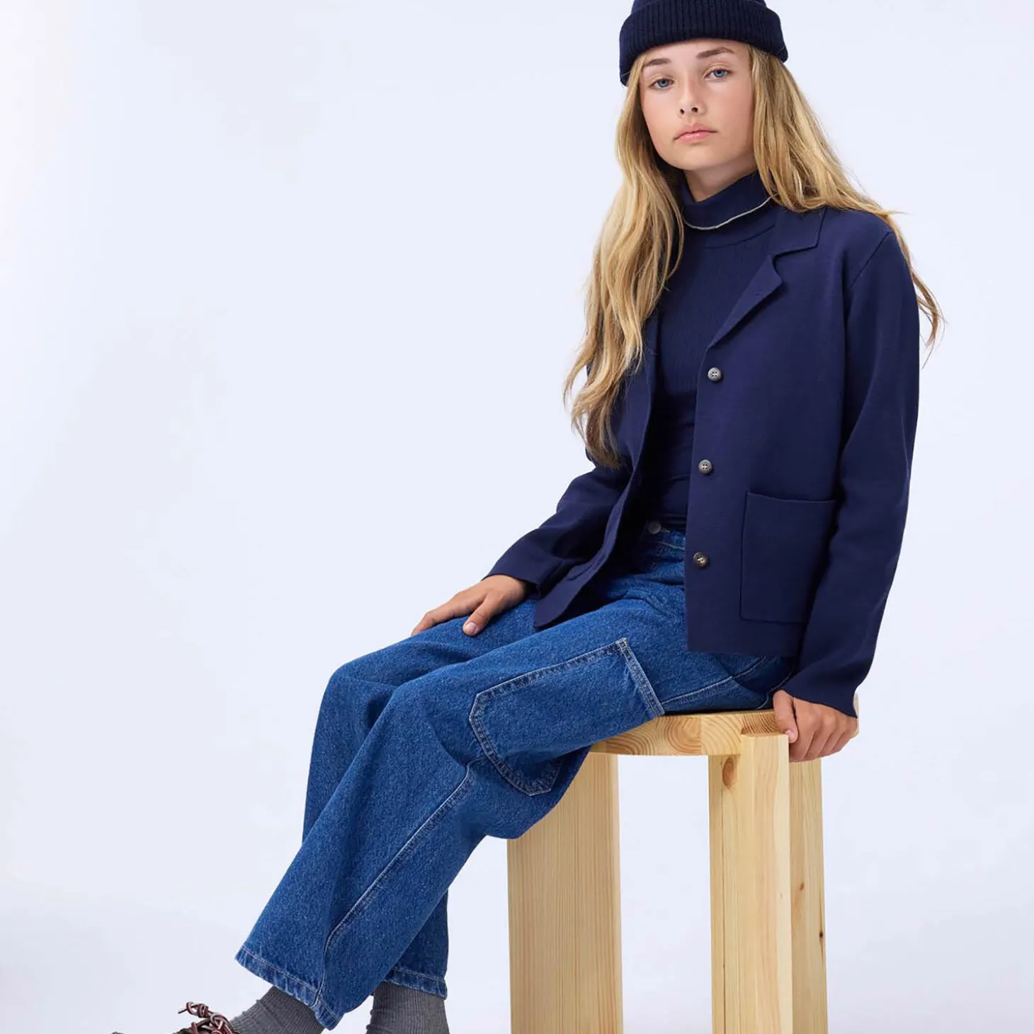 Archer bukser, soft indigo