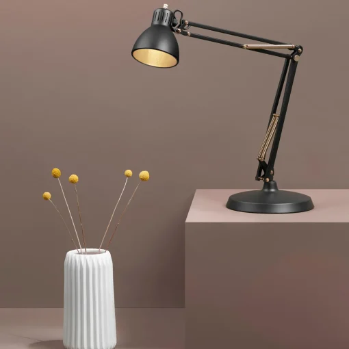 ARCHI T1 Junior bordlampe, black/gold
