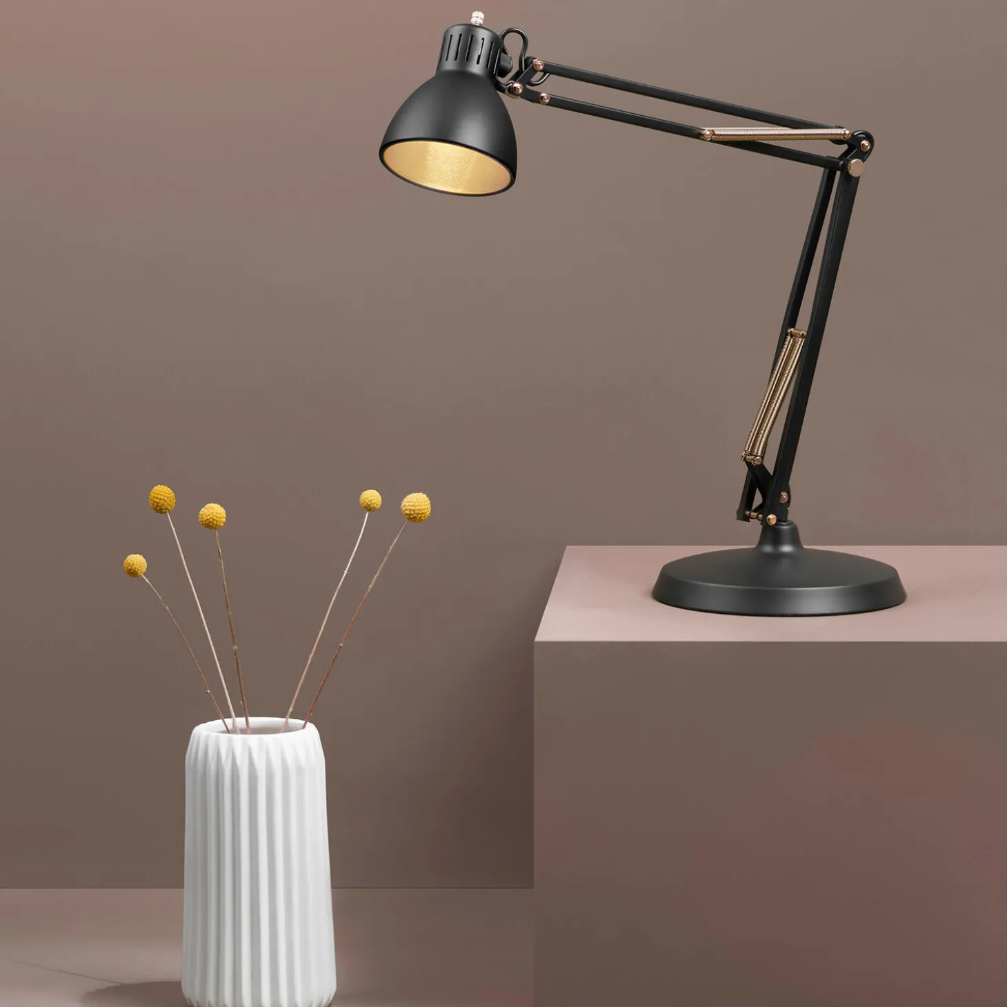 ARCHI T1 Junior bordlampe, black/gold