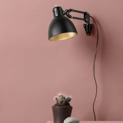 ARCHI W1 væglampe, black/gold