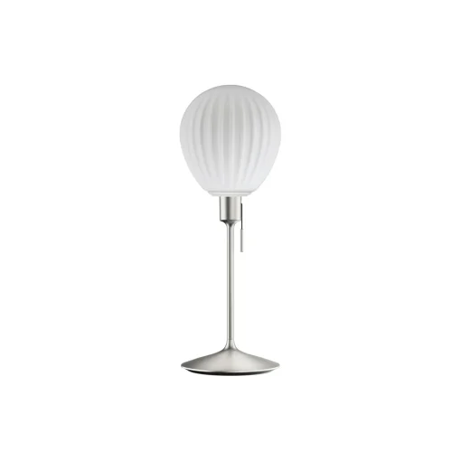 Around The World Table Lamp, opal/brushed steel