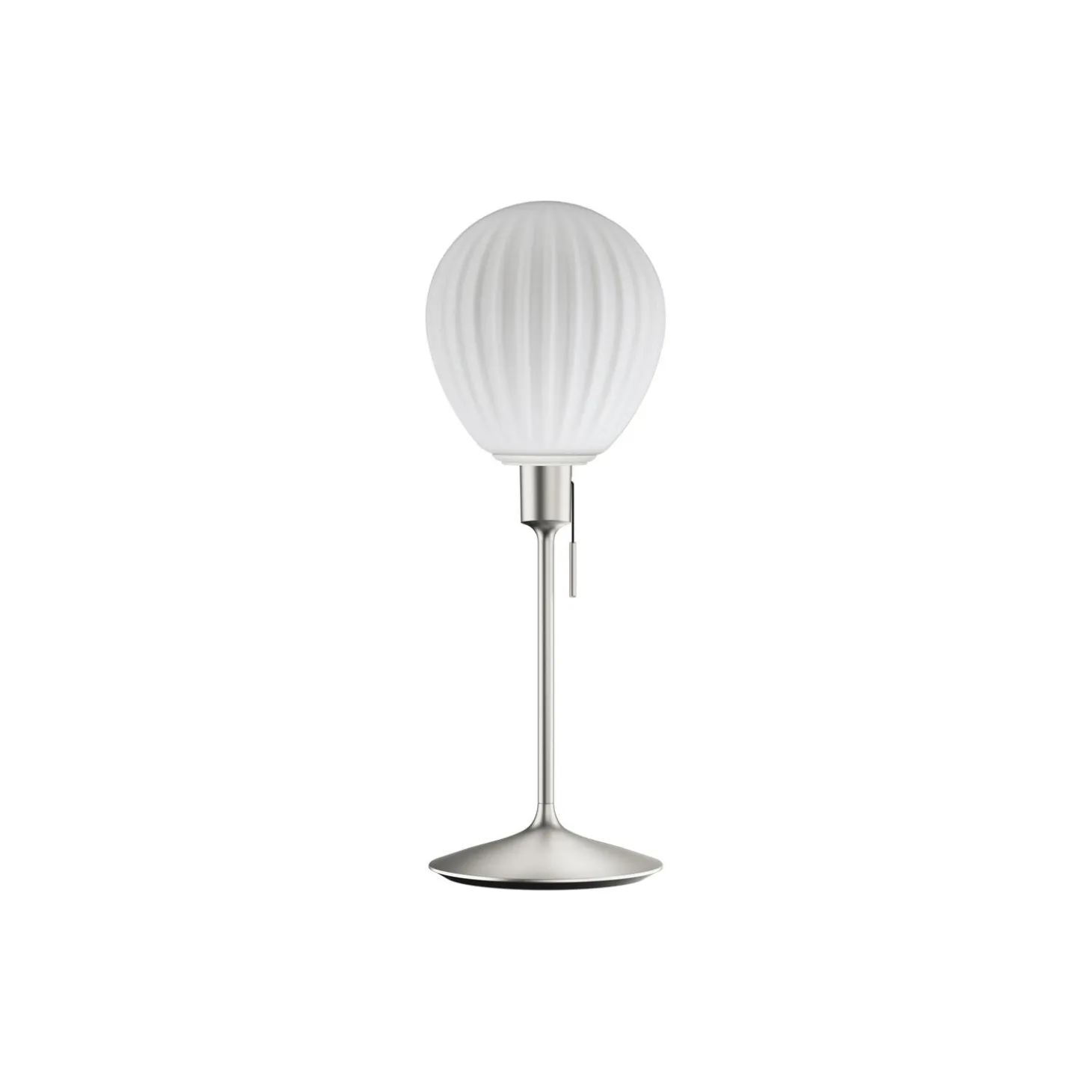 Around The World Table Lamp, opal/brushed steel