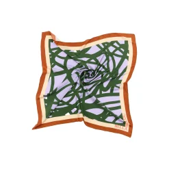 ART NOUVEAU tørklæde, pastel lilac/cactus green