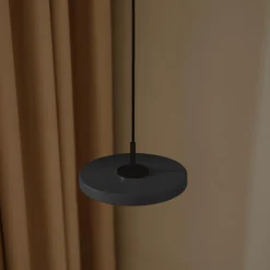 Asteria Micro Pendant, anthracite grey/black