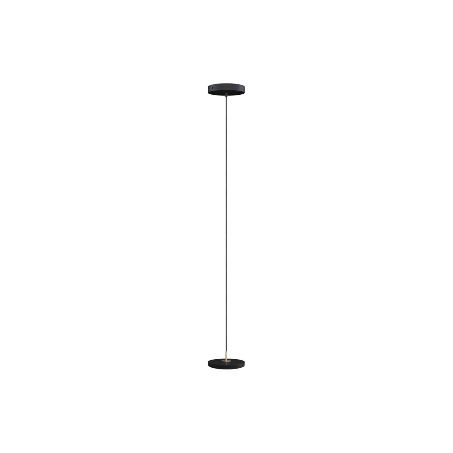 Asteria Micro Pendant, black/brass