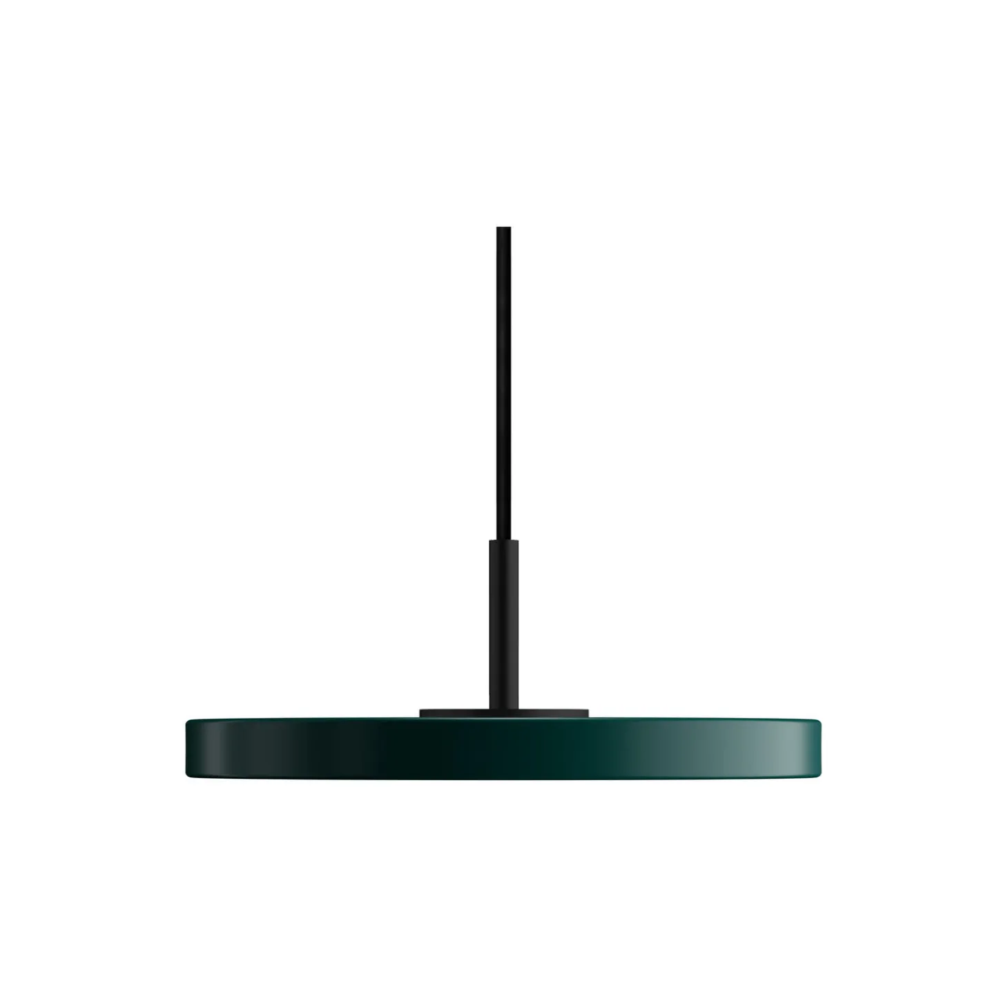 Asteria Micro Pendant, forest green/black