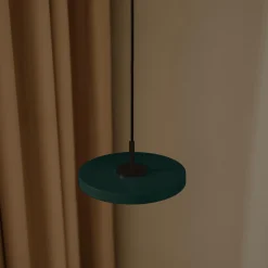 Asteria Micro Pendant, forest green/black