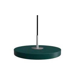Asteria Micro Pendant, forest green/steel