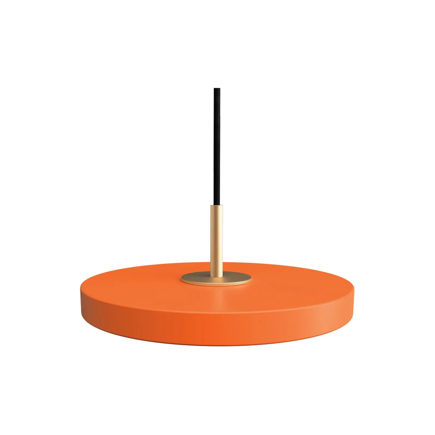 Asteria Micro Pendant, nuance orange/brass