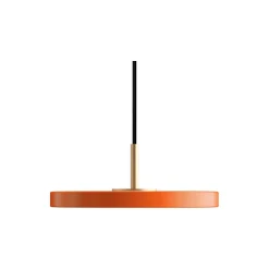 Asteria Micro Pendant, nuance orange/brass