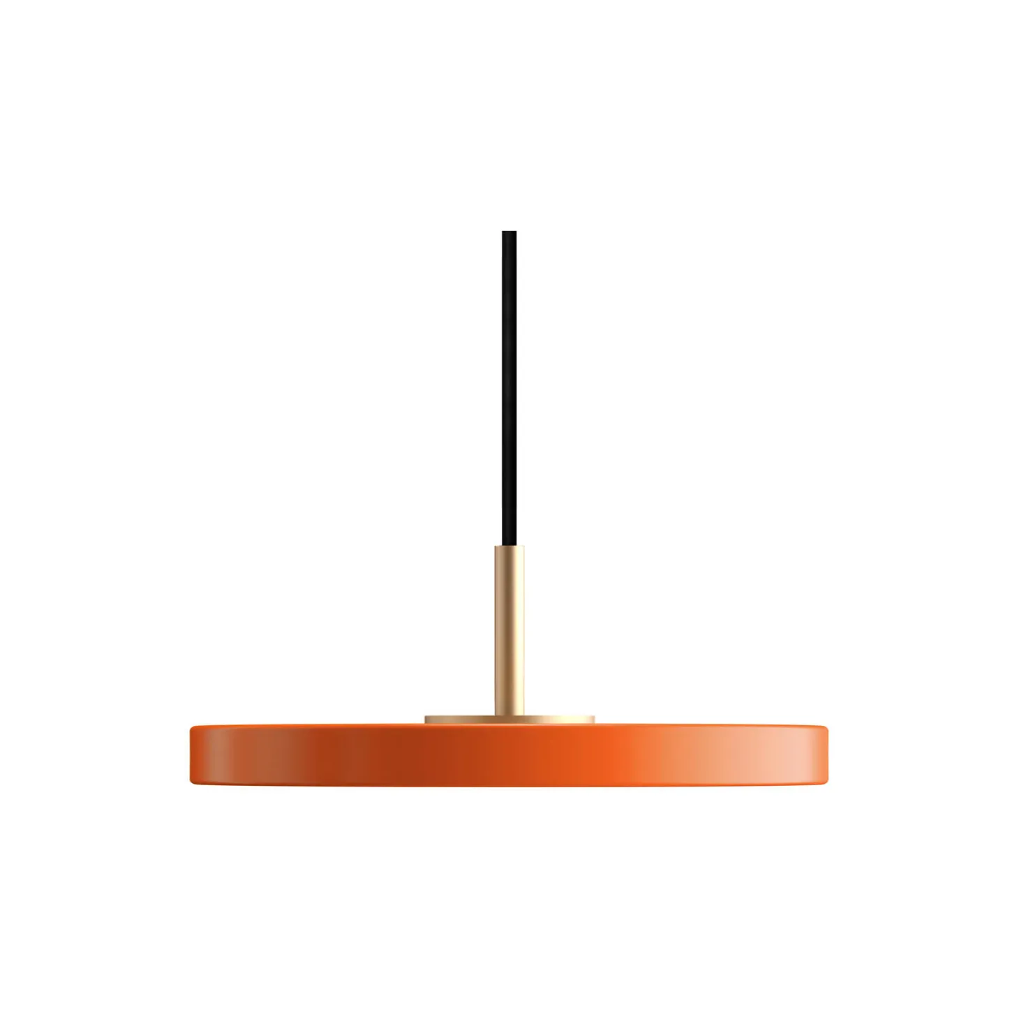 Asteria Micro Pendant, nuance orange/brass