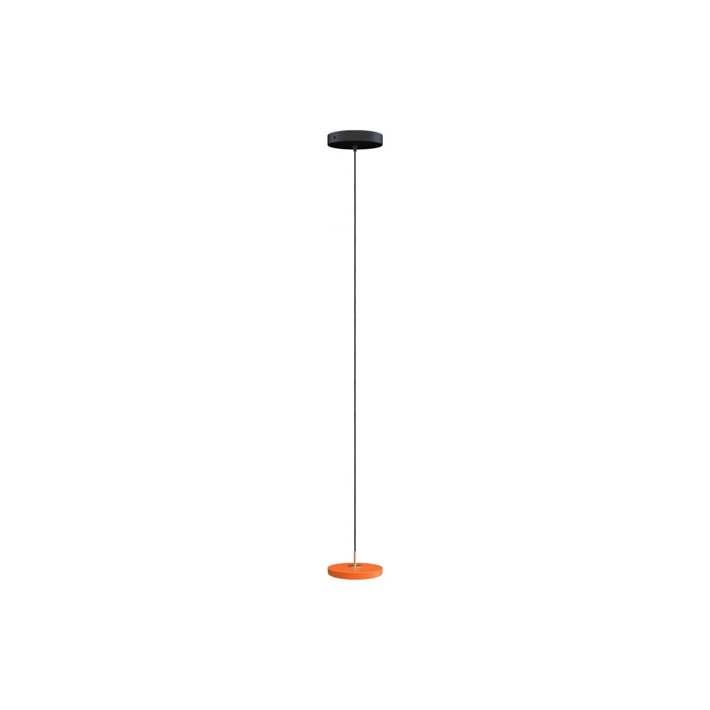Asteria Micro Pendant, nuance orange/brass