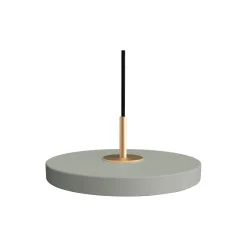 Asteria Micro Pendant, nuance olive/brass