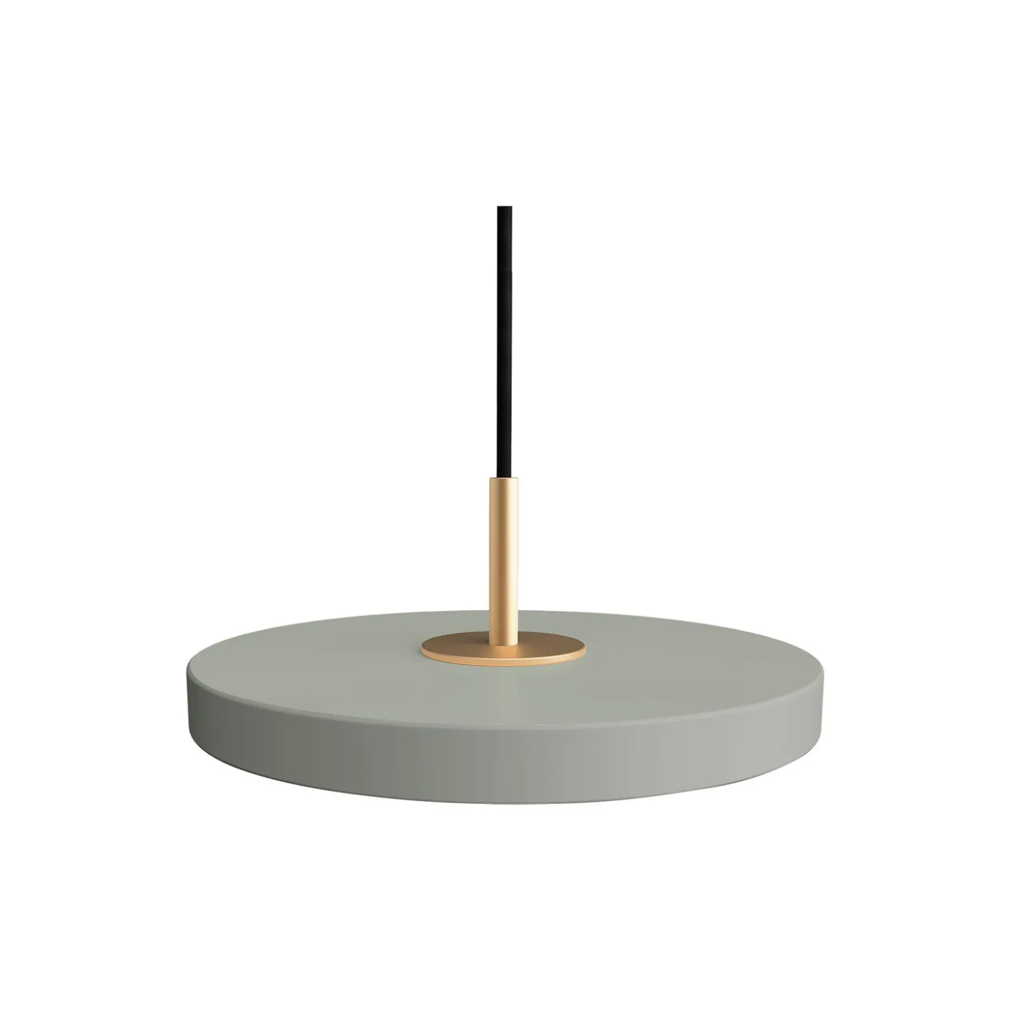 Asteria Micro Pendant, nuance olive/brass