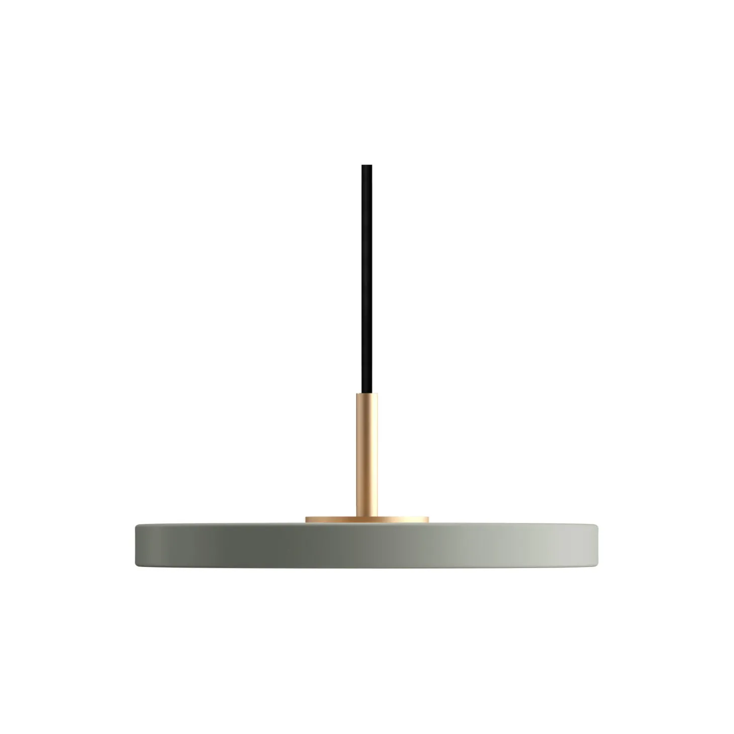 Asteria Micro Pendant, nuance olive/brass