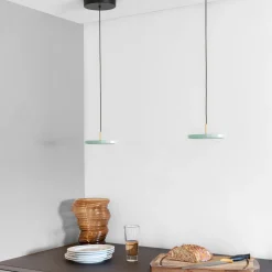 Asteria Micro Pendant, nuance olive/brass
