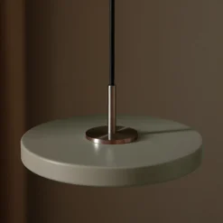 Asteria Micro Pendant, nuance olive/steel
