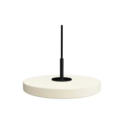 Asteria Micro Pendant, pearl white/black