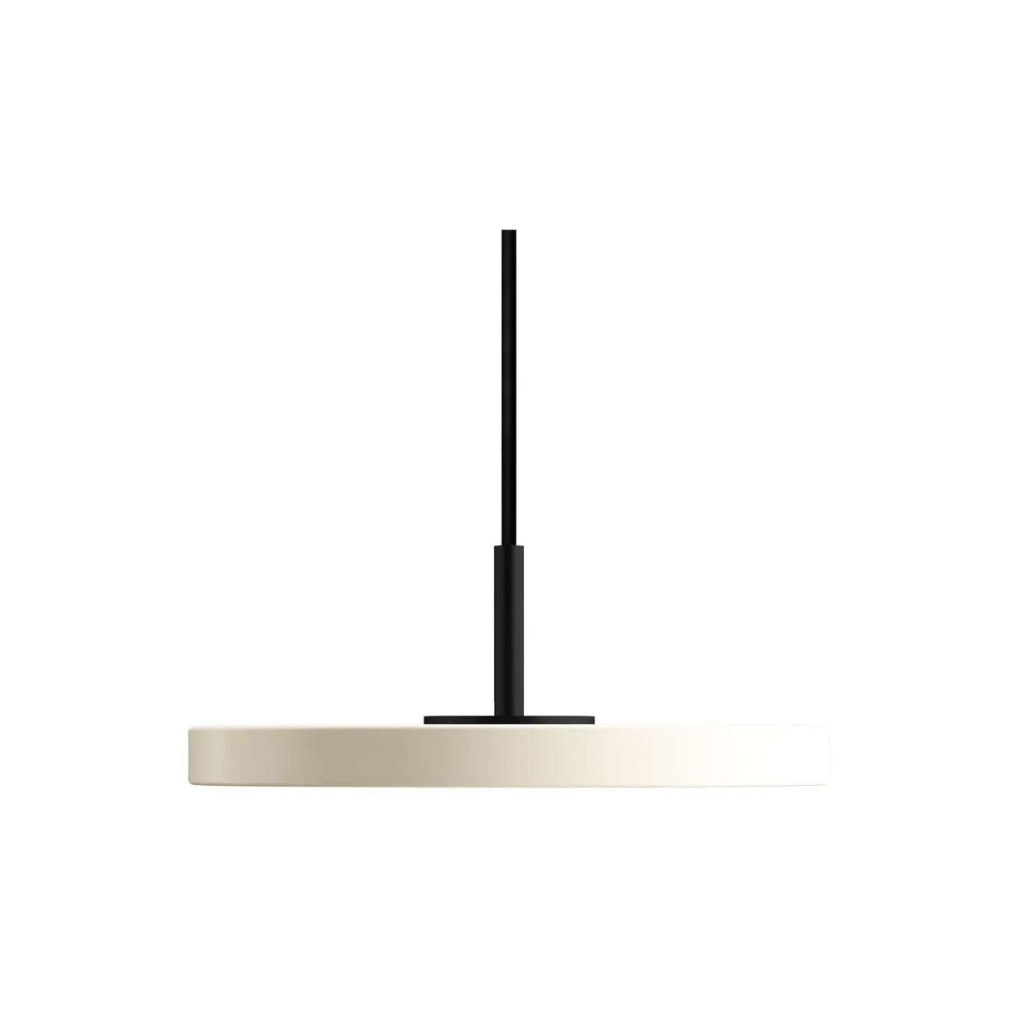 Asteria Micro Pendant, pearl white/black