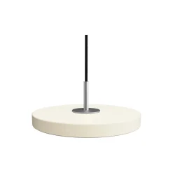 Asteria Micro Pendant, pearl white/steel