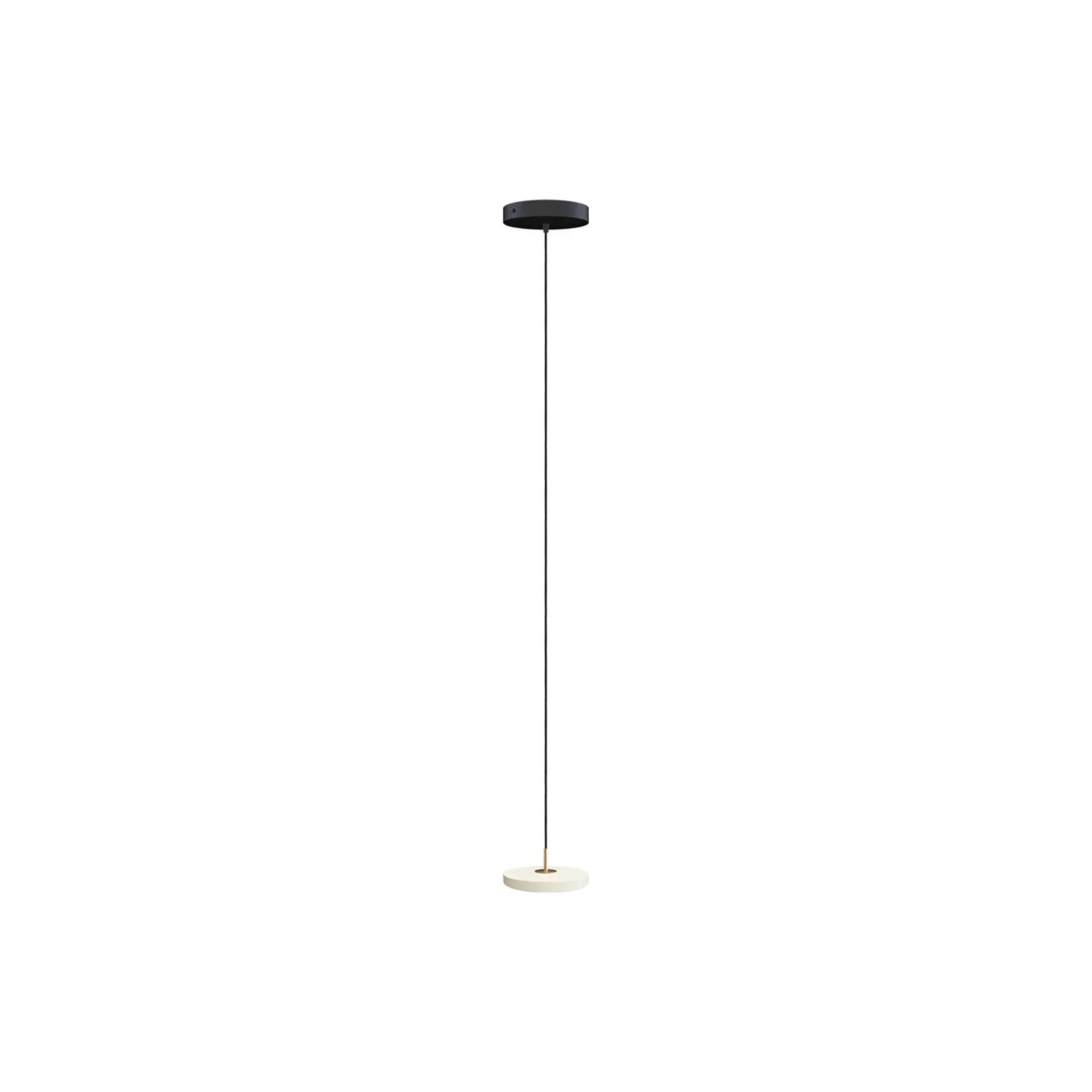 Asteria Micro Pendant, pearl white/brass