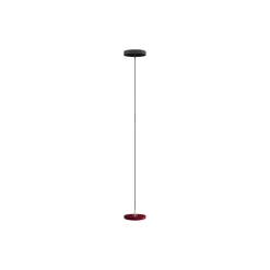 Asteria Micro Pendant, ruby red/brass