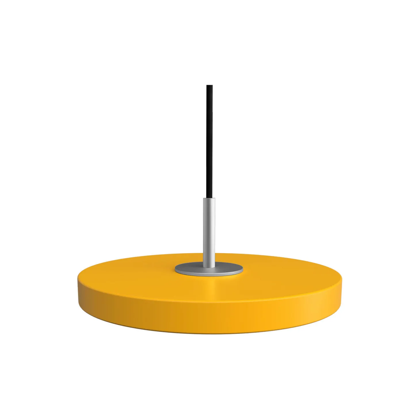 Asteria Micro Pendant, saffron yellow/steel