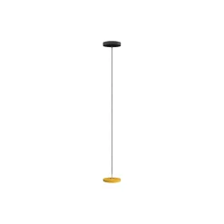 Asteria Micro Pendant, saffron yellow/brass