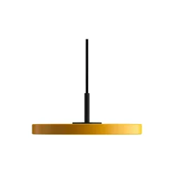 Asteria Micro Pendant, saffron yellow/black