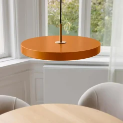 Asteria Plus Pendant, nuance orange/brass