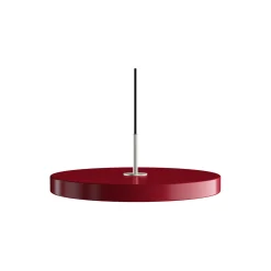 Asteria Plus Pendant, ruby red/steel